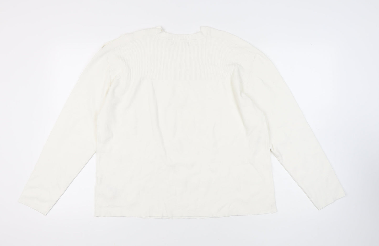 Marks and Spencer Ivory Women's L Crew Neck Jumper