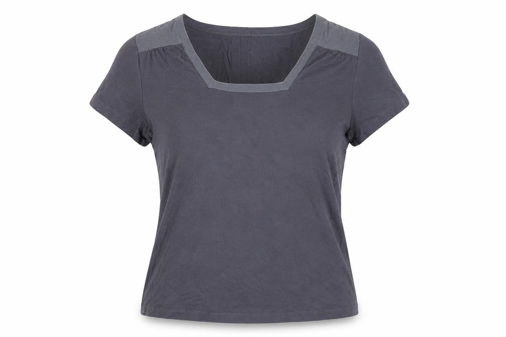 Womens UK Size 14 Alex & Co. Grey Viscose Blend T-Shirt