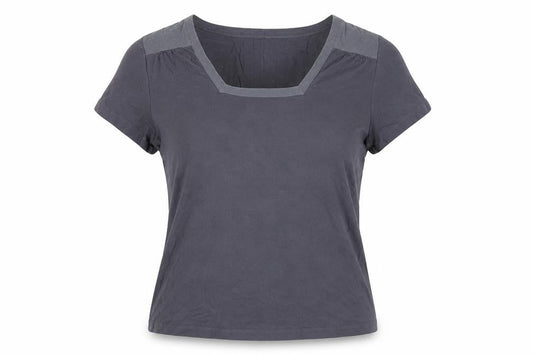 Womens UK Size 14 Alex & Co. Grey Viscose Blend T-Shirt