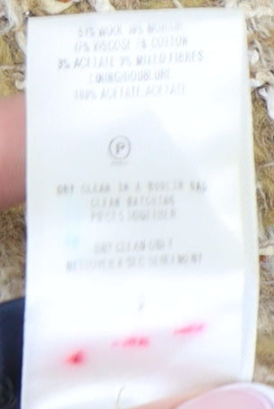 Alexon Women's Beige Pencil Skirt, Size 14, Wool Blend