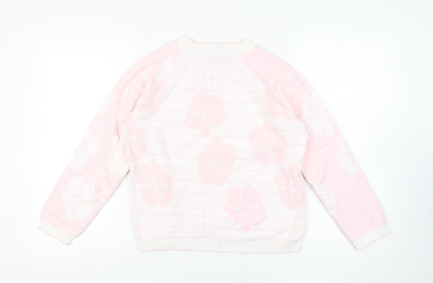 Crew Clothing Women’s Pink Floral Pullover Jumper Size 12