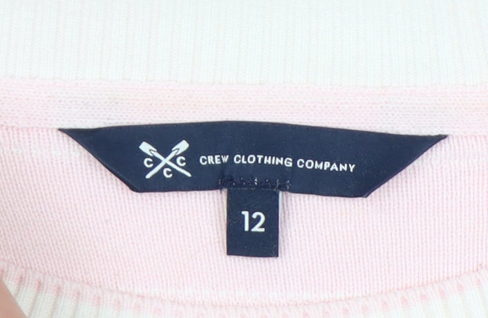 Crew Clothing Women’s Pink Floral Pullover Jumper Size 12