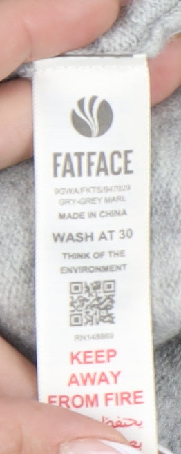 Fat Face Women's Grey Star Pullover Jumper Size 12