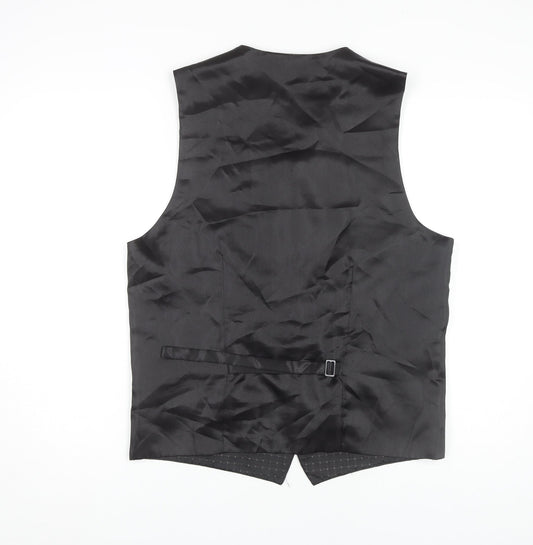Skopes Men's Black Check Waistcoat M Formal