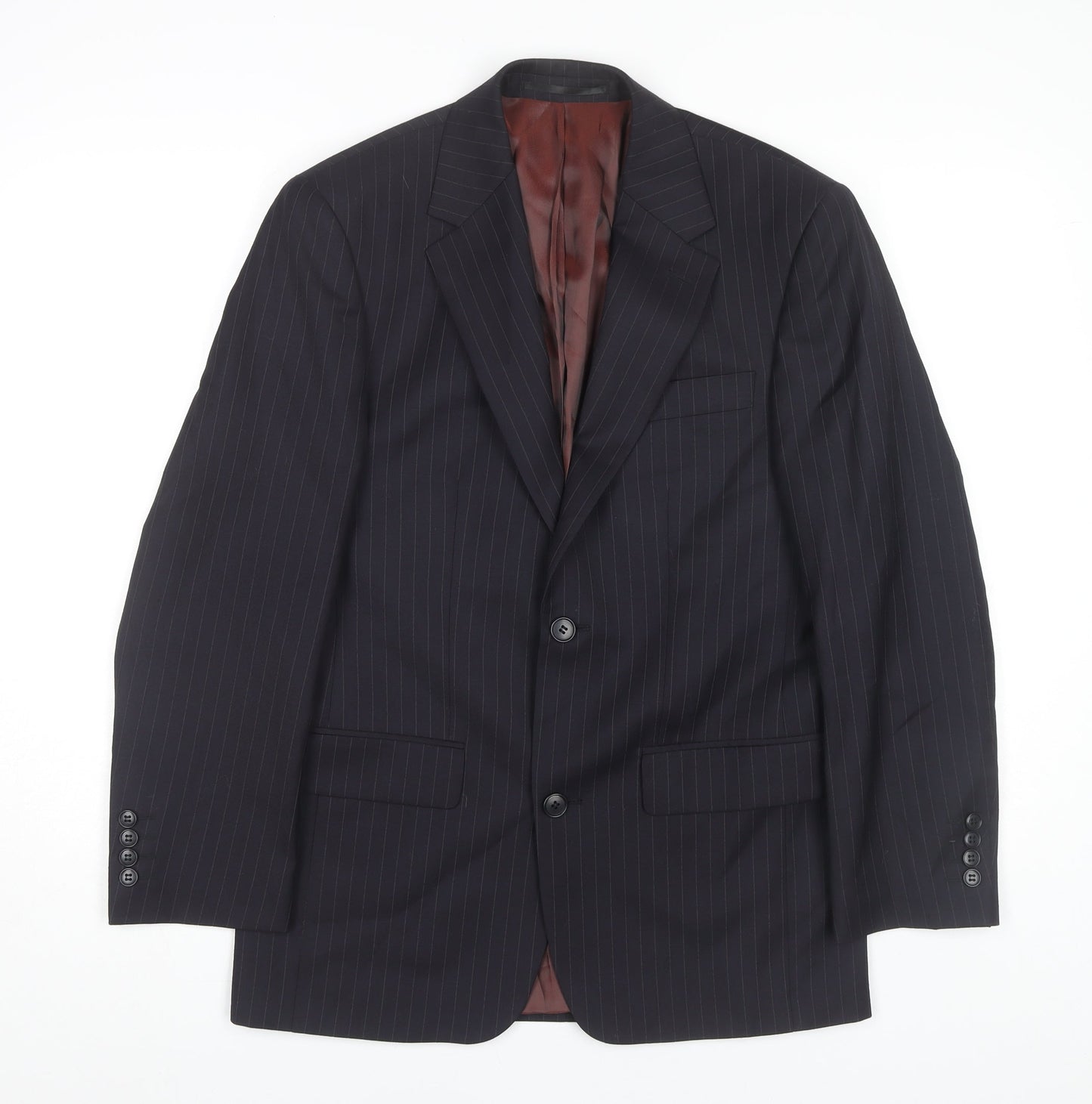 Charlton Gray Men's Blue Pinstripe Blazer Size 36