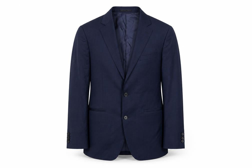 Mens 38 Chest Regular T.M.Lewin Blue Two-Button Blazer