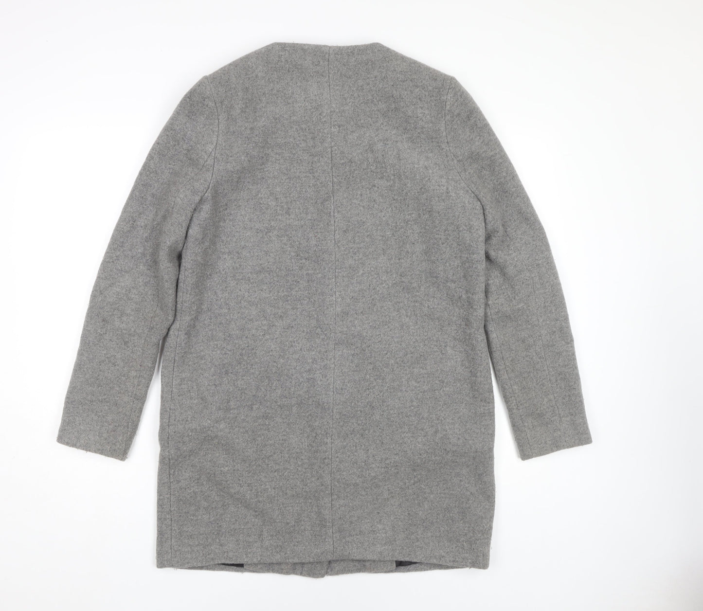 Next Women's Grey Wool Blend Coat Size 10