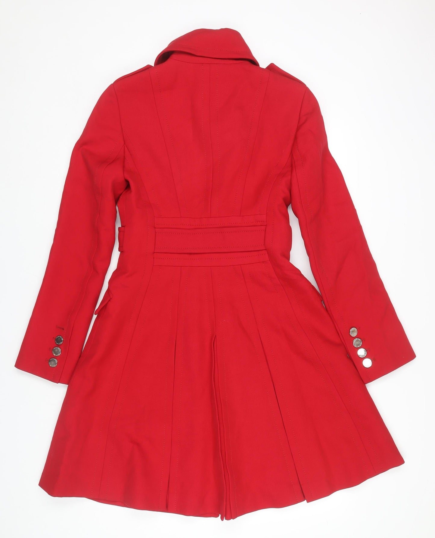 Karen Millen Women's Red Trench Coat Size 10
