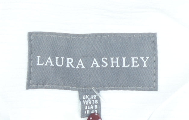 Laura Ashley Women’s White Cropped Casual Jacket