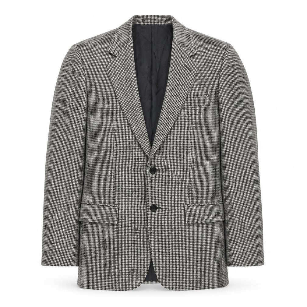 Marks and Spencer Men's Grey Check Blazer, Size 38R