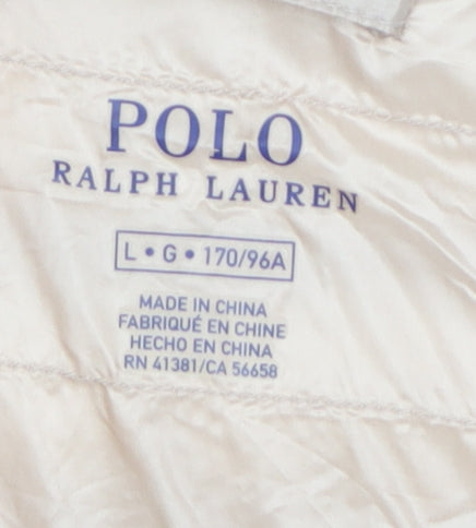 Polo Ralph Lauren Women's Beige Puffer Waistcoat L