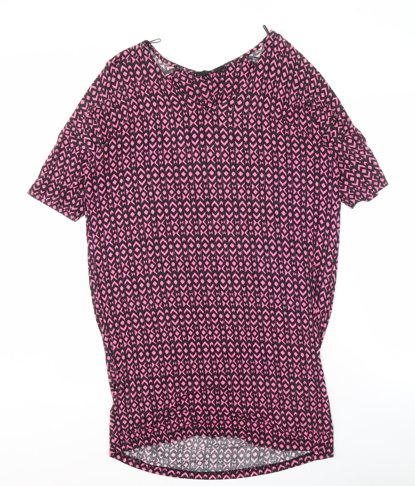 Next Women's Pink Geometric Top Size 10