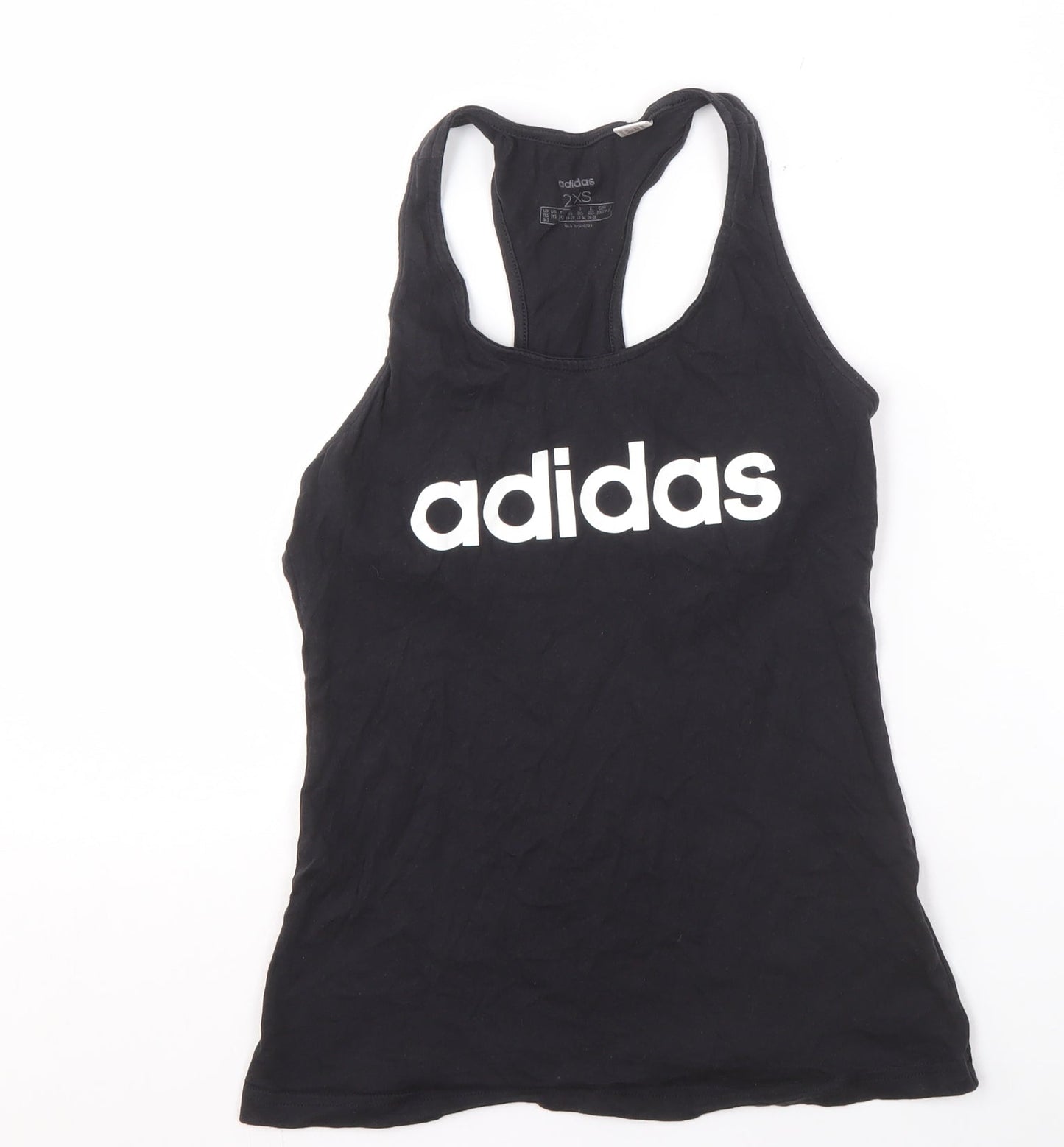 Adidas Women's Black Tank Top 2XS - Gym & Training Essential