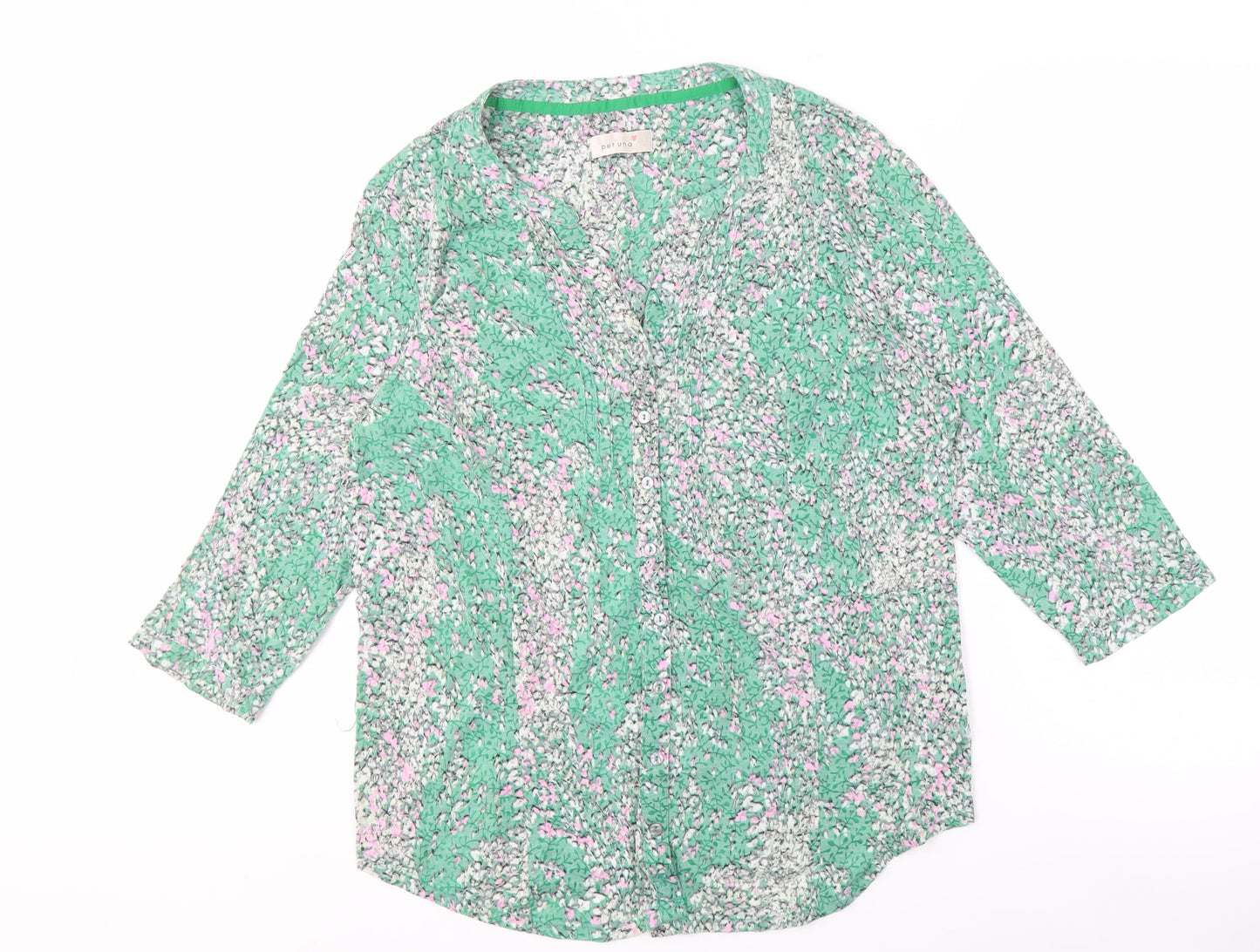 Marks and Spencer Women's Green Floral Blouse