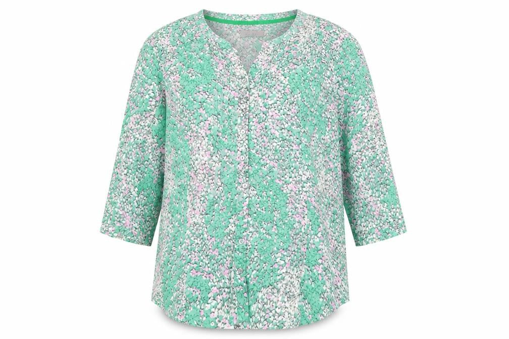 Marks and Spencer Women's Green Floral Blouse