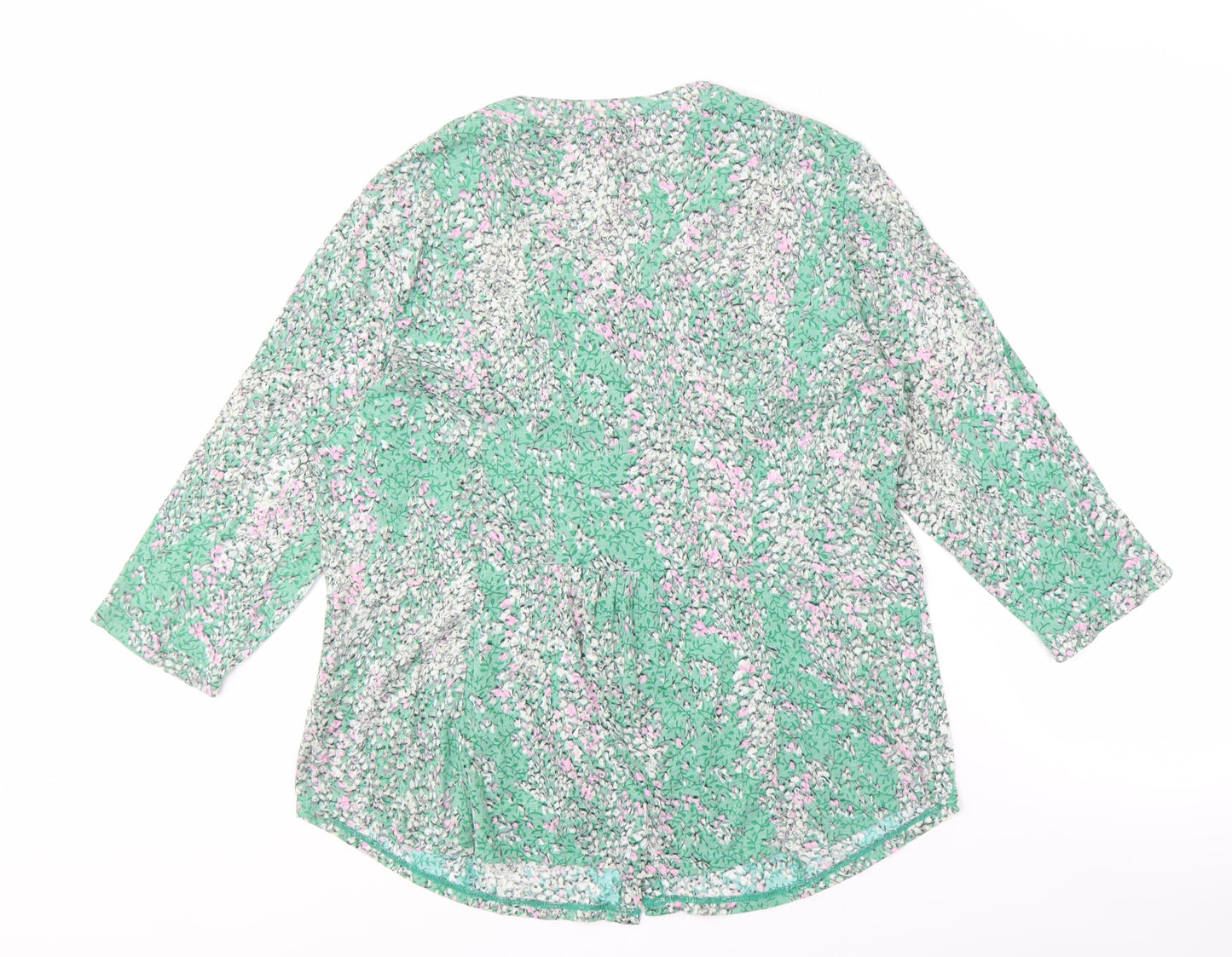 Marks and Spencer Women's Green Floral Blouse