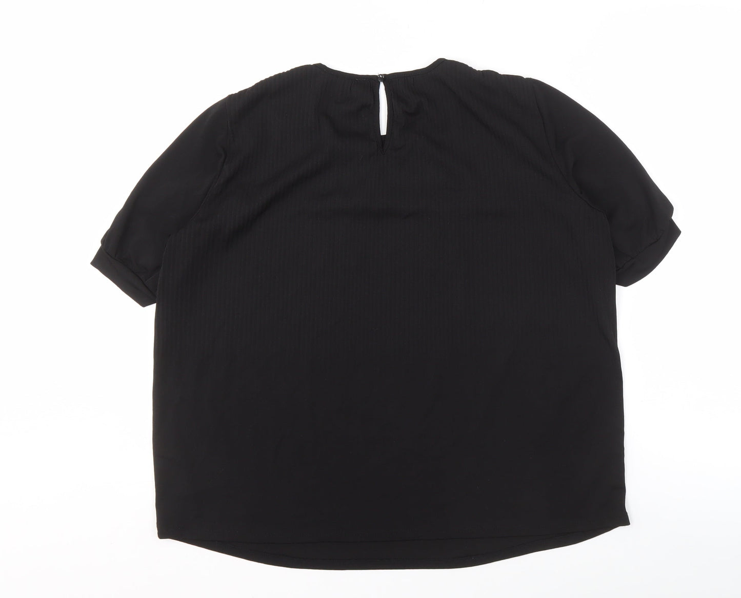 Adrianna Papell Women's Black Top, Size S, Elegant Design