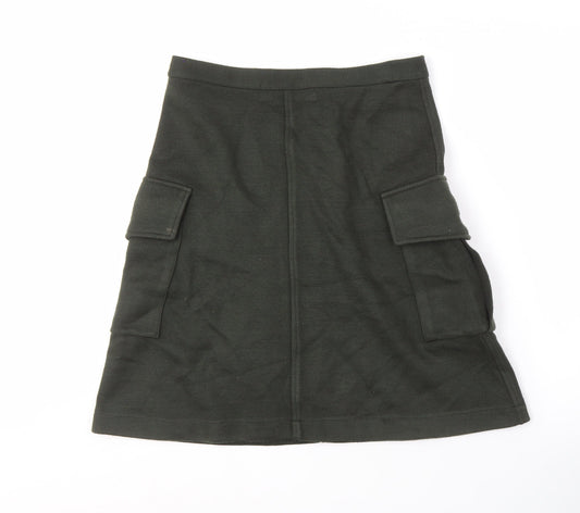 Zara Women's Green Cargo Skirt Size M