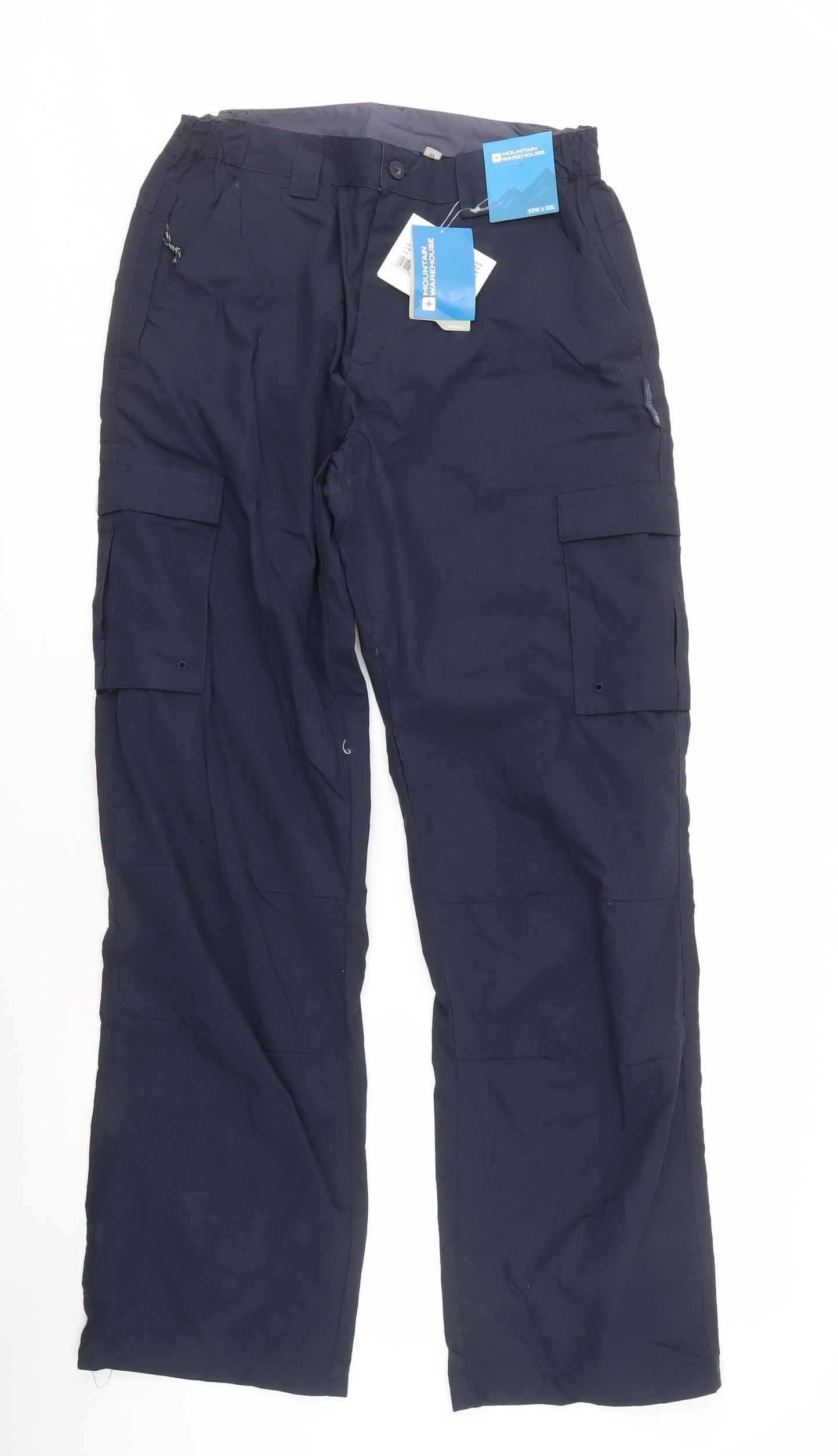 Mountain Warehouse Men's Blue Rain Trousers, Size 32