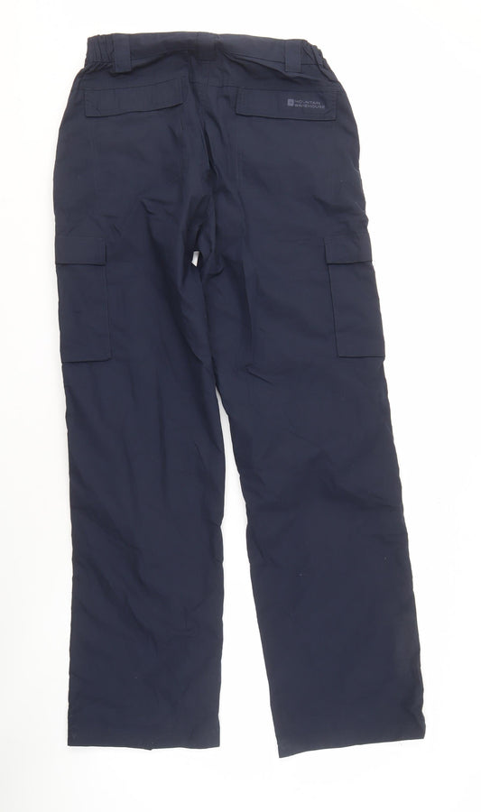 Mountain Warehouse Men's Blue Rain Trousers, Size 32