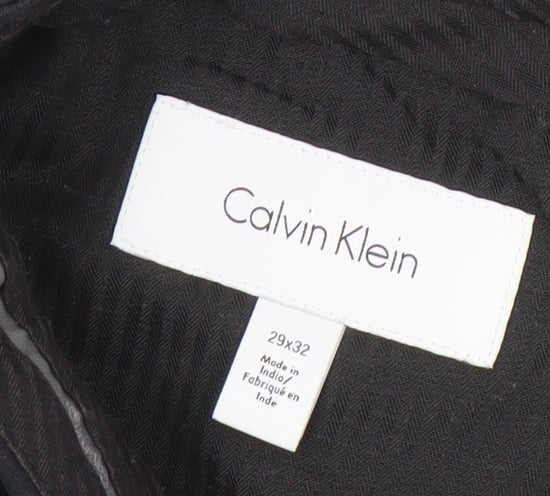 Calvin Klein Men's Black Trousers, Size 29x32