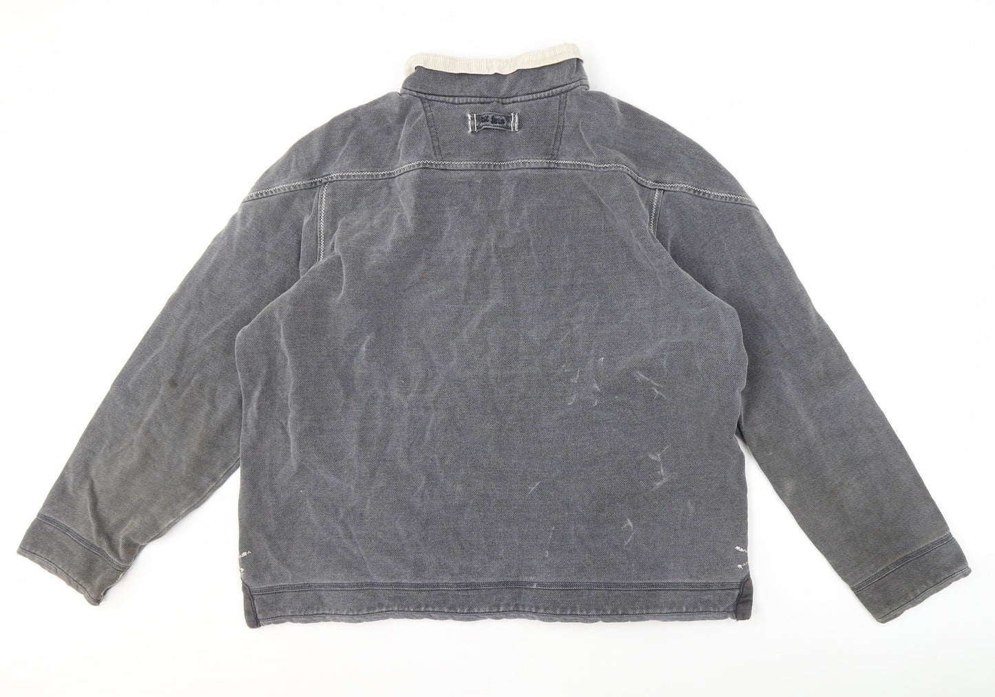 Fat Face Men's Grey 1/4 Zip Sweatshirt L