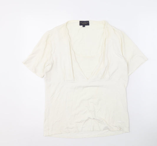 Paul Costelloe Dressage Women's Ivory V-Neck Blouse