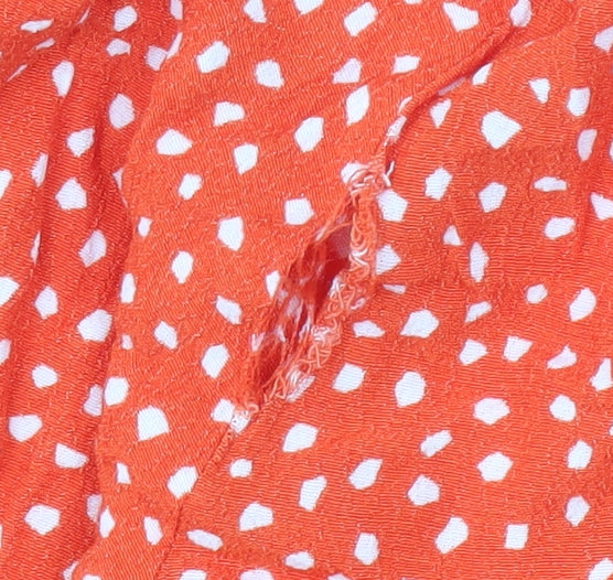 Mint Velvet Women's Red Polka Dot Tunic Blouse Size 14