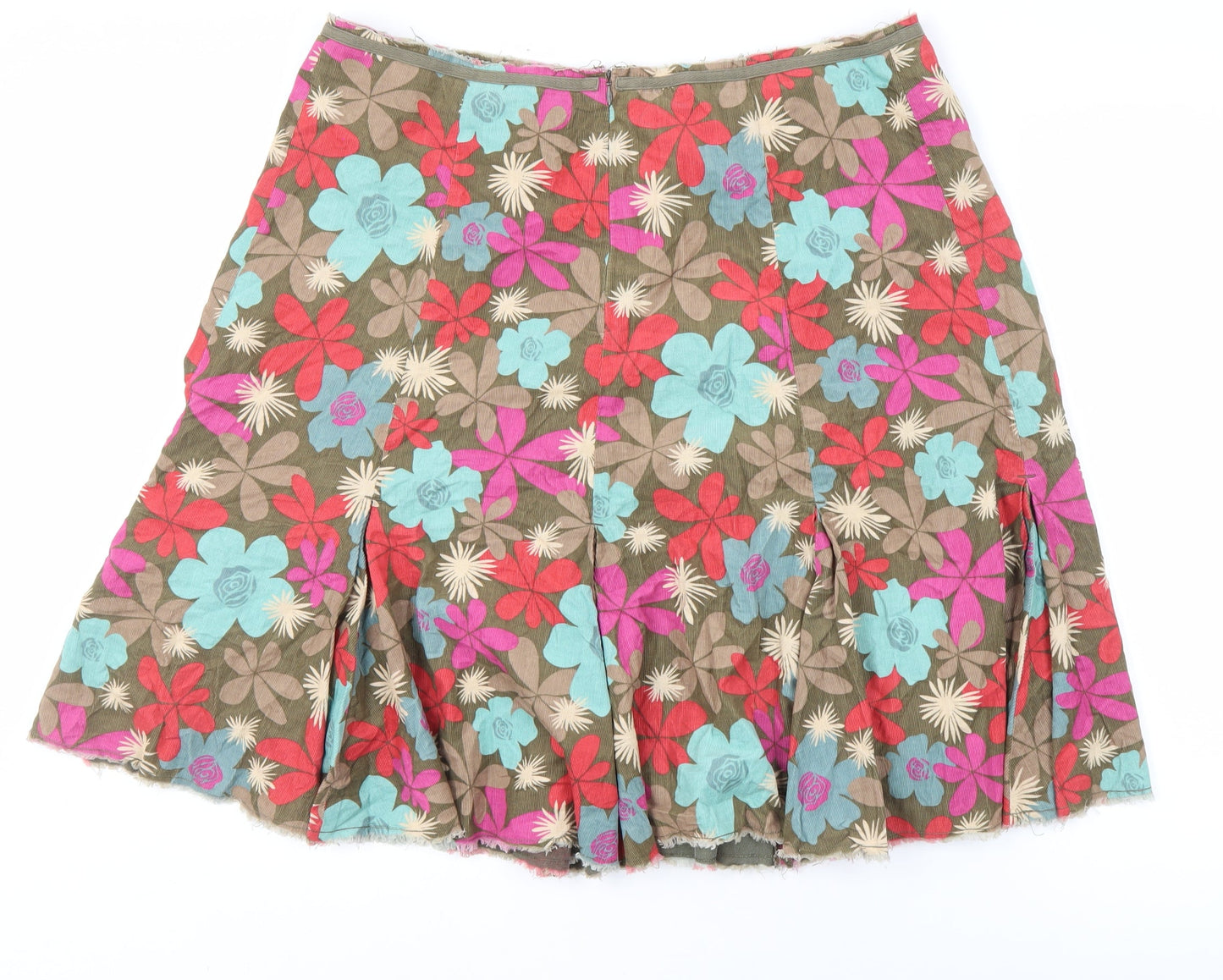 Boden Women's Multicoloured Floral A-Line Skirt Size 12