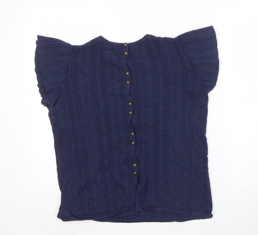 FatFace Women's Blue Cotton Jumper UK Size 10