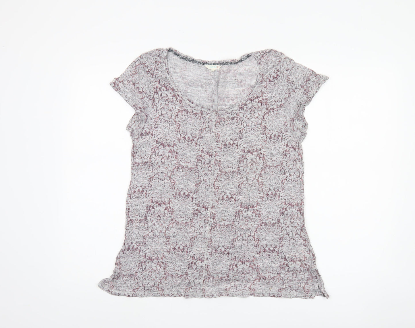 White Stuff Women's Floral Multicoloured T-Shirt, Size 12