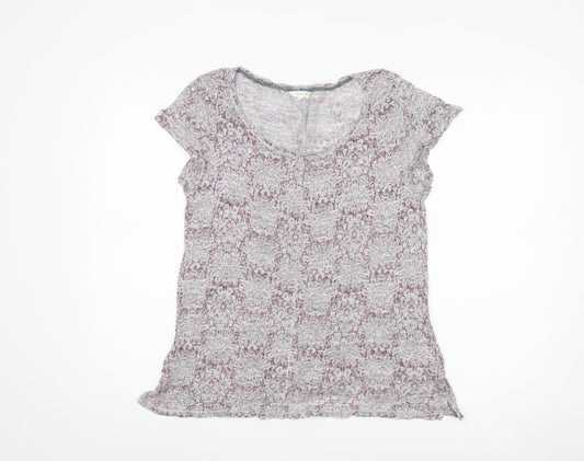 White Stuff Women's Floral Multicoloured T-Shirt, Size 12