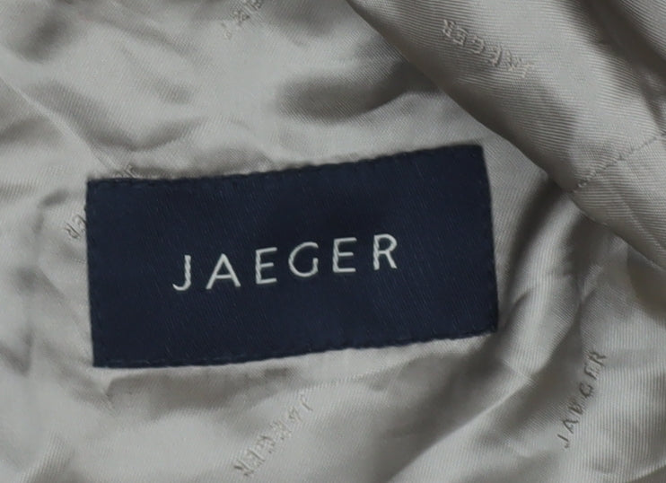 Jaeger Men's Brown Check Blazer, 50R, Regular Fit