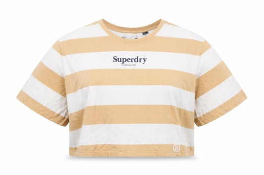 Womens UK Size 14 Superdry Multicoloured 100% Cotton T-Shirt