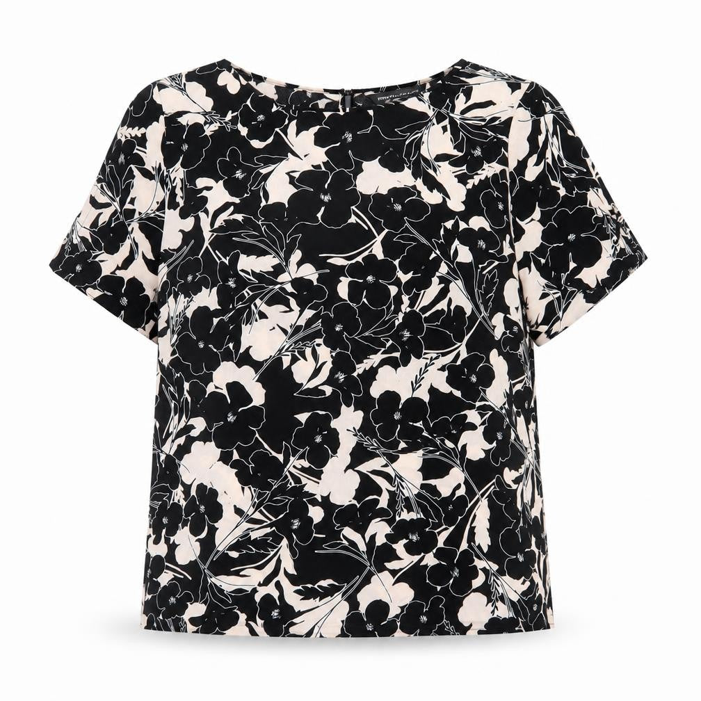 Dorothy Perkins Women's Black Floral Blouse Size 14
