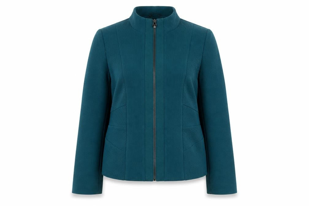 Marks & Spencer Women's Green Zip Jacket Size 14
