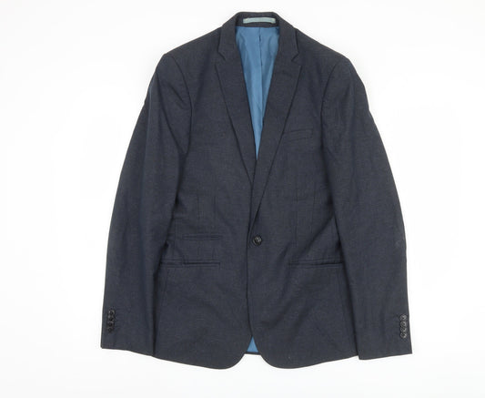 Marks and Spencer Men's Blue Blazer 36 Regular Fit