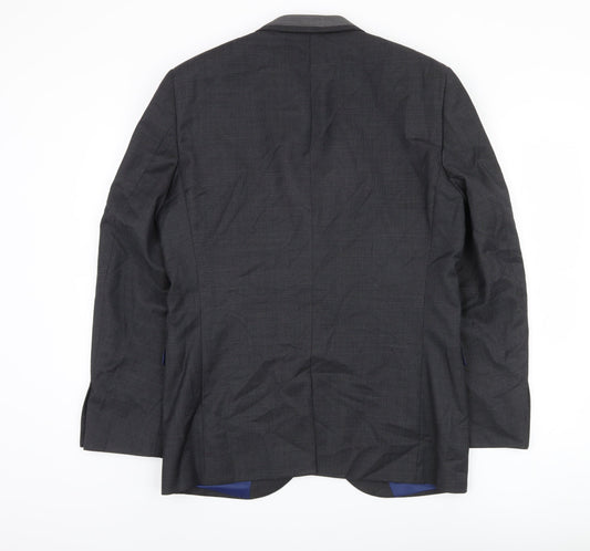 Next Men's Grey Blazer - Size 40R, Formal Wear