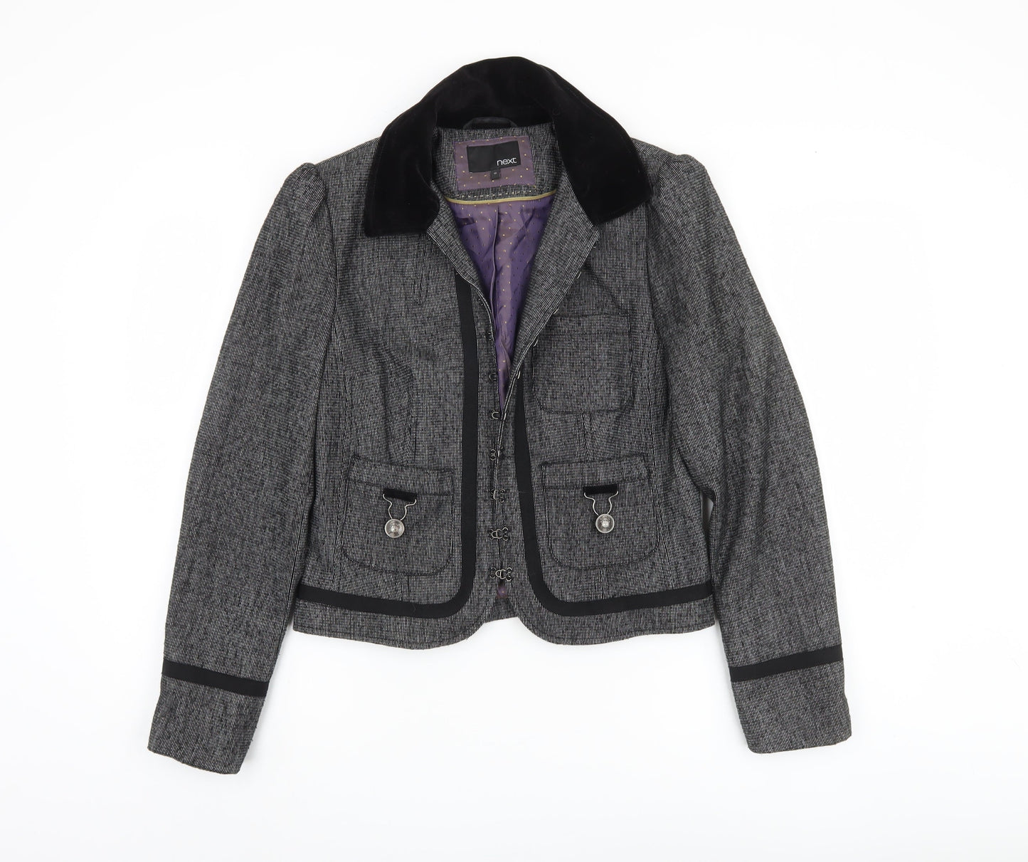 Next Women's Grey Military Jacket Size 12