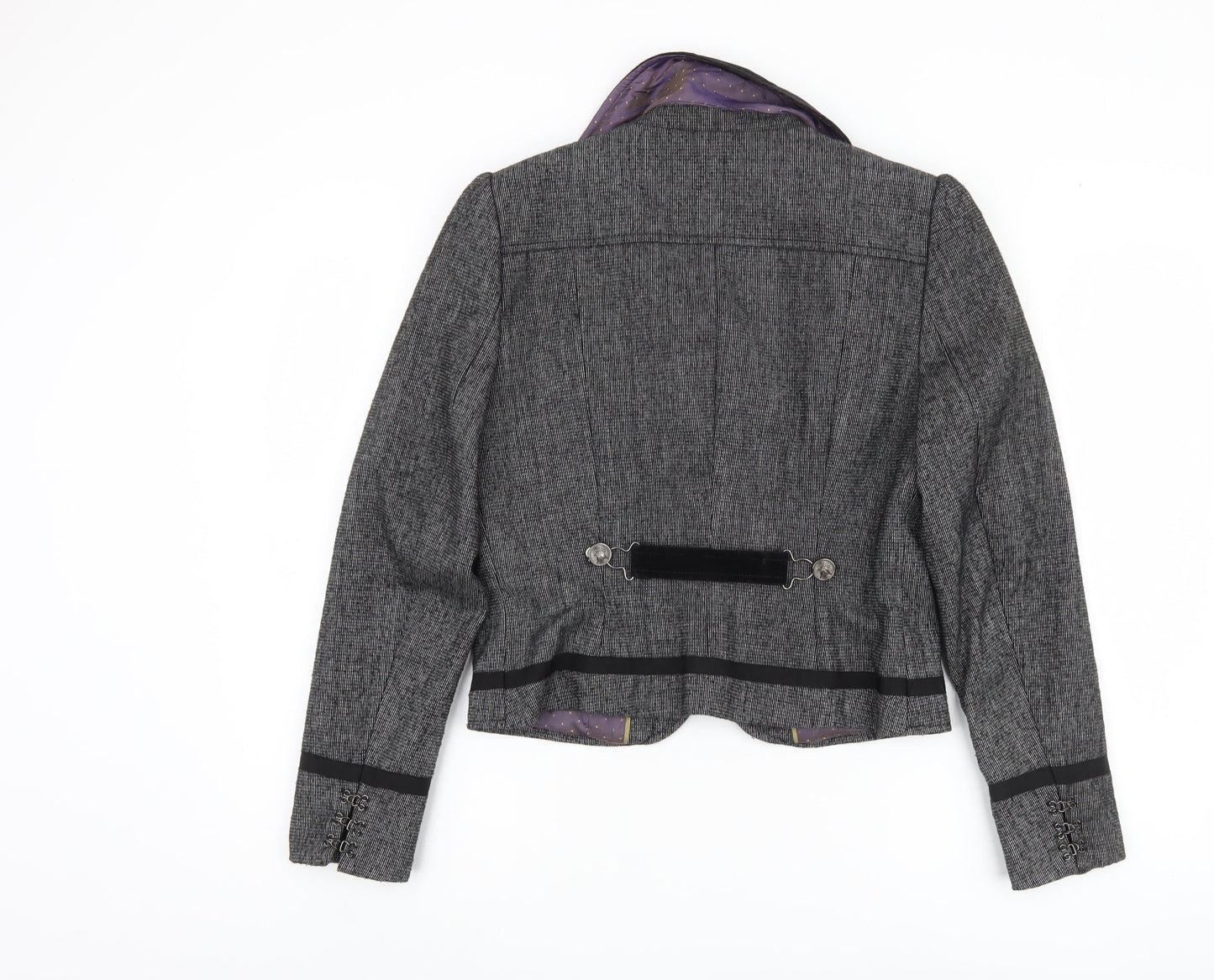Next Women's Grey Military Jacket Size 12