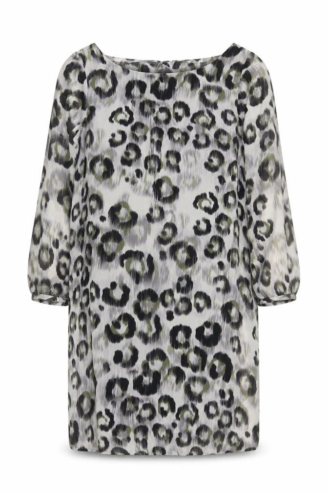 Front view of Dorothy Perkins Women's Animal Print Dress, size 12