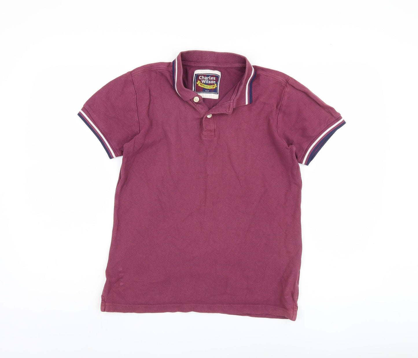 Charles Wilson Unisex Purple Polo Shirt Size S