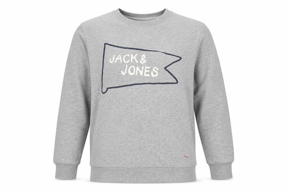 Mens UK XL  JACK & JONES Grey Pullover Sweatshirt