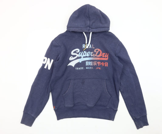 Superdry Men's Blue Pullover Hoodie M