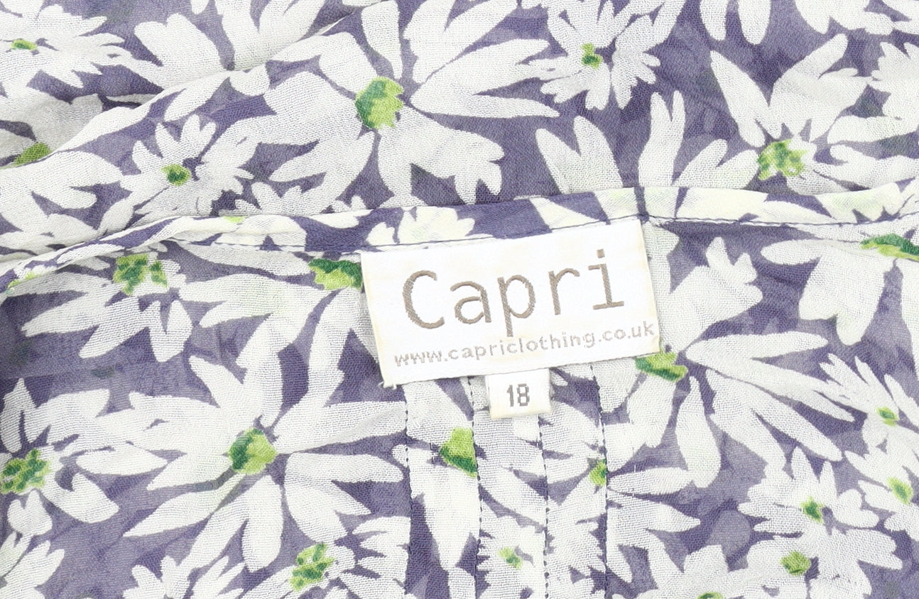 Capri Women's Multicoloured Floral Blouse Size 18
