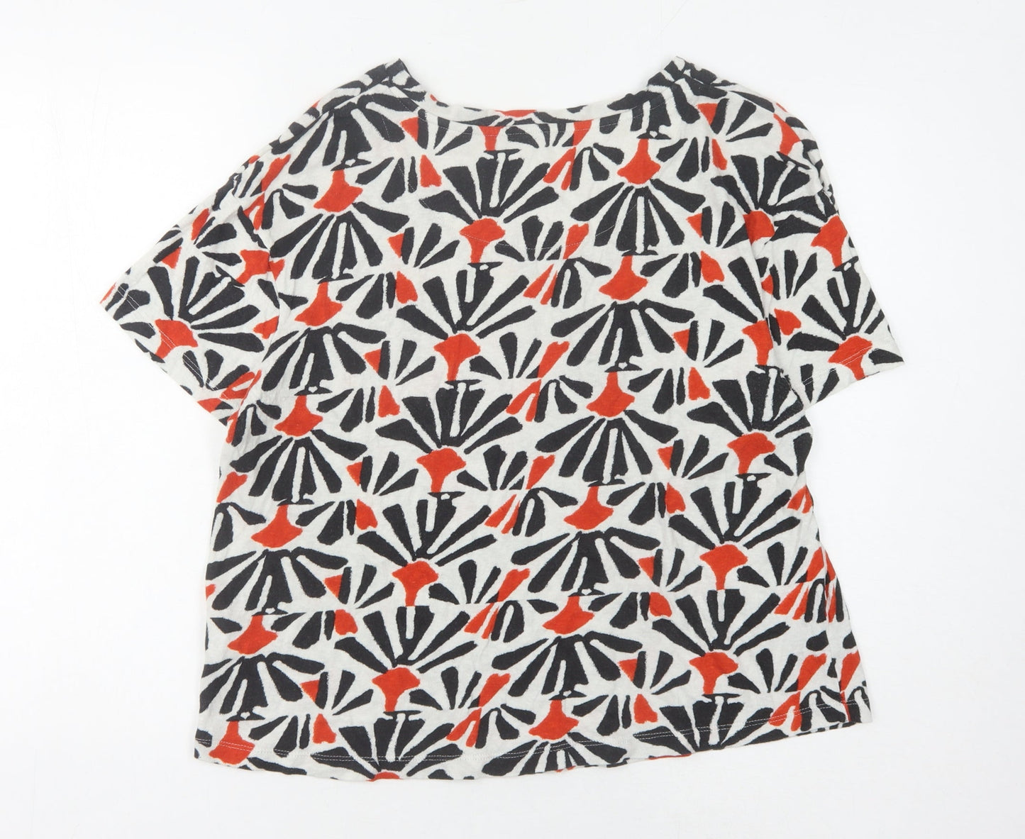 Marks and Spencer Women's Multicoloured Geometric T-Shirt, Size 14