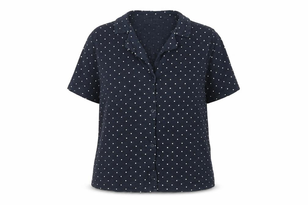 Womens UK Size XS Whistles Blue Polyester Blend Button-Up