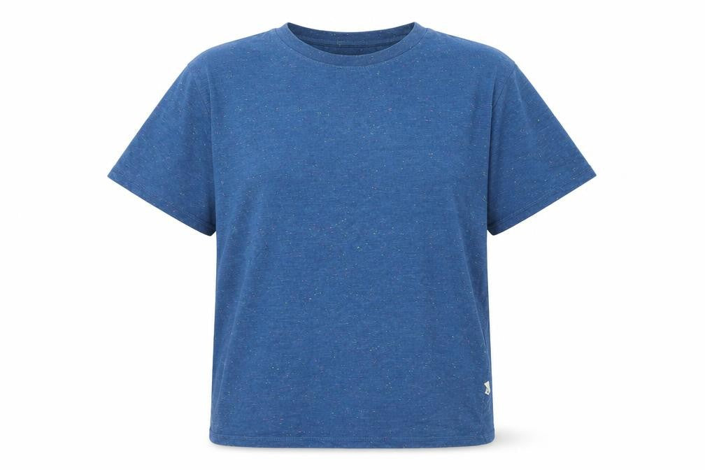 Hymn Womens Blue Basic Cotton T-Shirt M