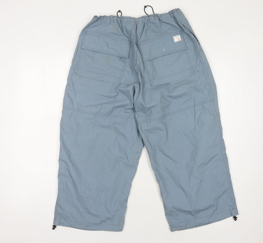 Firetrap Men's Blue Cargo Trousers Large