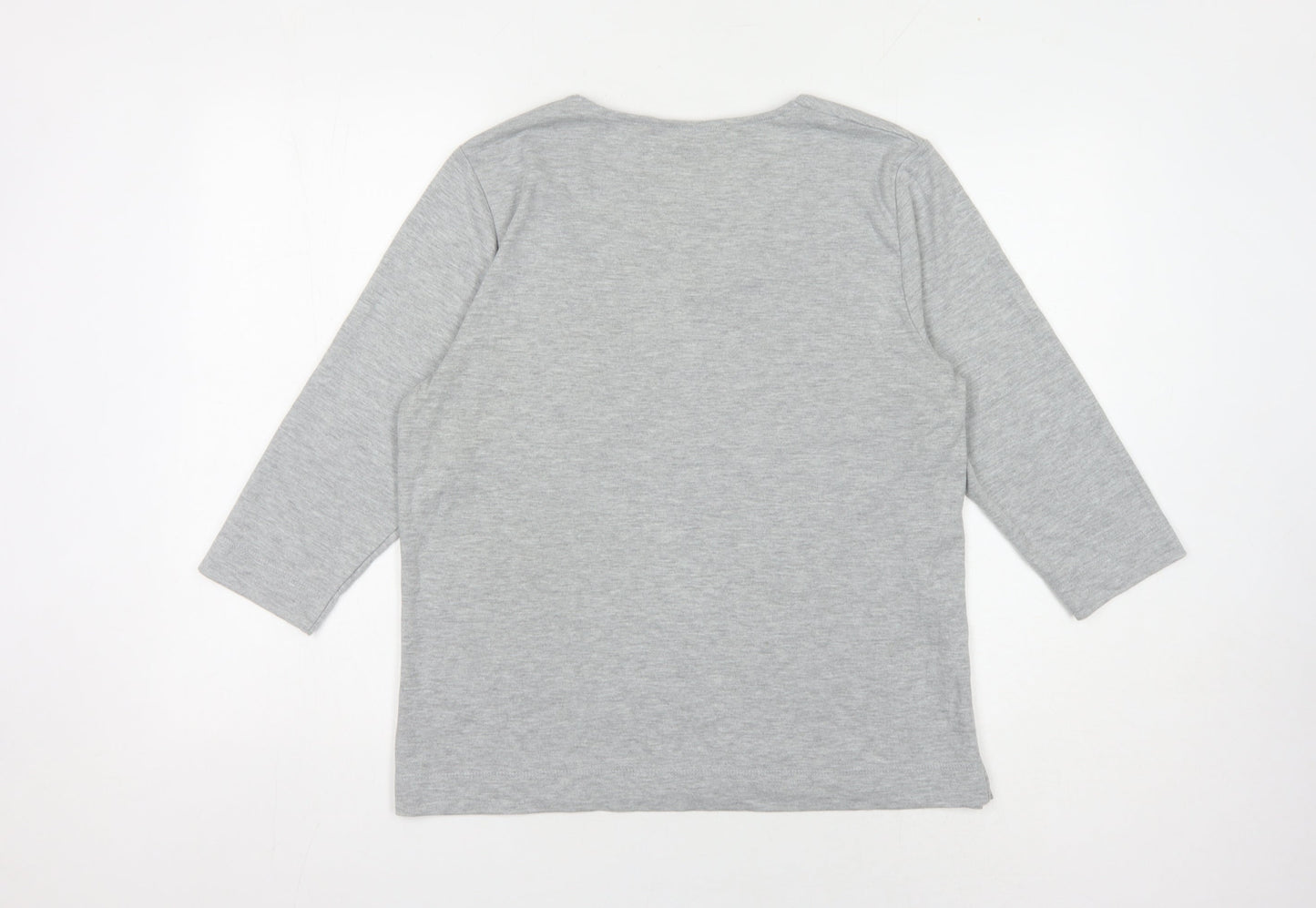 TIGI Women's Grey Animal Print T-Shirt Size 14